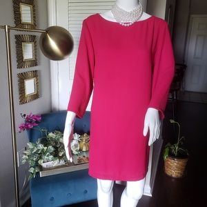 Leith Womens Medium Pink 3/4 Sleeve Dress